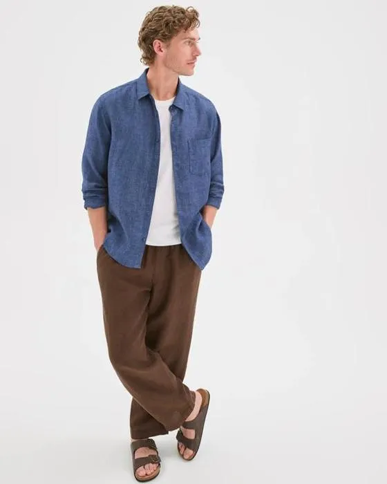 Cible Homme Linge de maison européenne chemise à manches longues