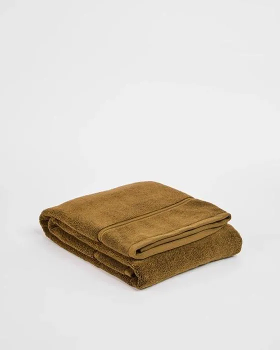 Tâche de luxe en coton égyptien Pile de bain - Vert