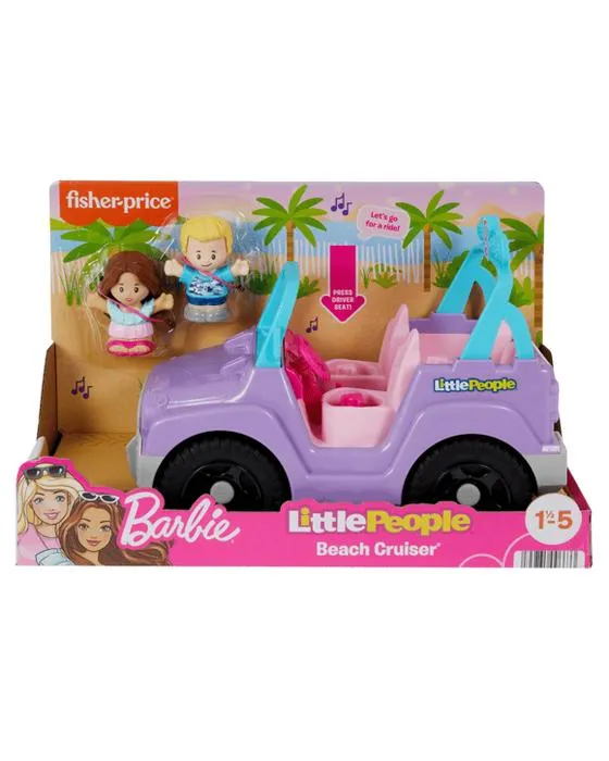 Fisher-Prix Barbie Little People Beach Cruiser Toy Car
