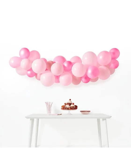 46 pièces Ballon rose Garland