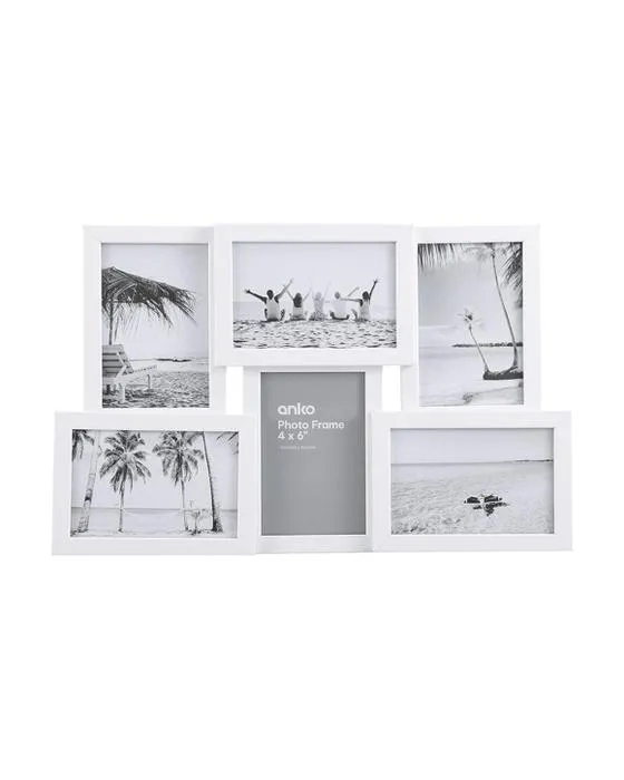 Cadre 4po x 6po. Collage Cluster blanc