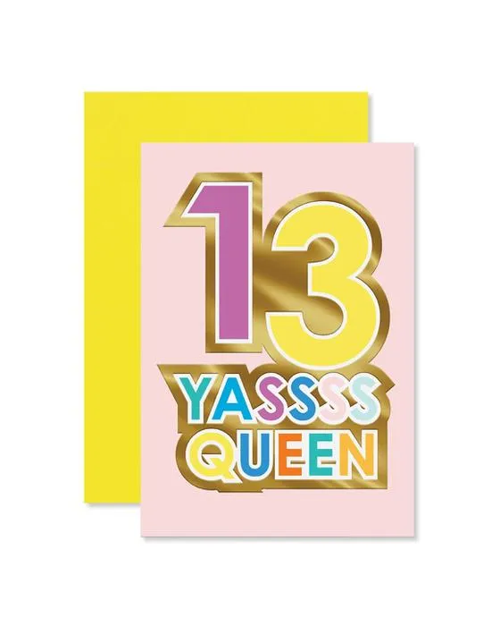 Carte de 13 ans - Yassess Queen