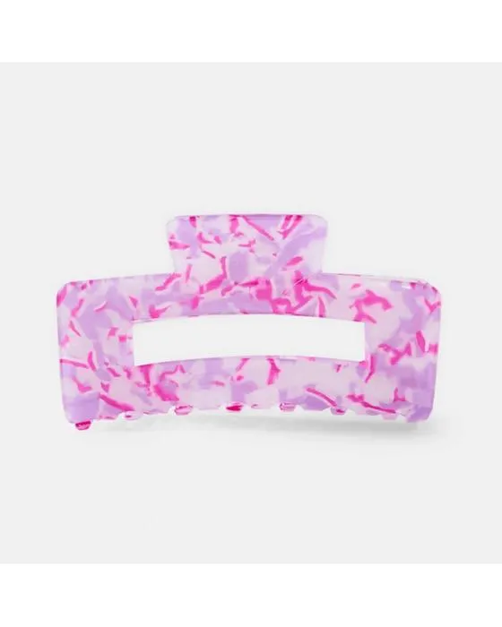 Clip pourpre rectangle de pinces cheveux