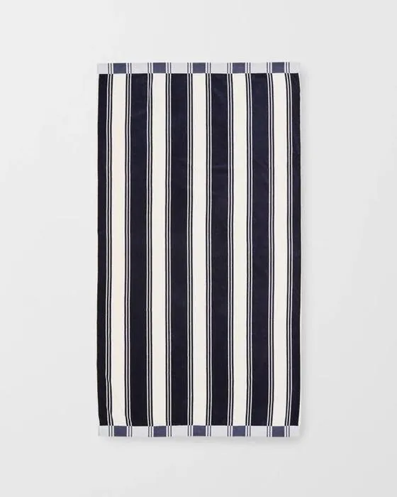 Cible Byron Stripe Australien coton adulte serviette de plage - Bleu