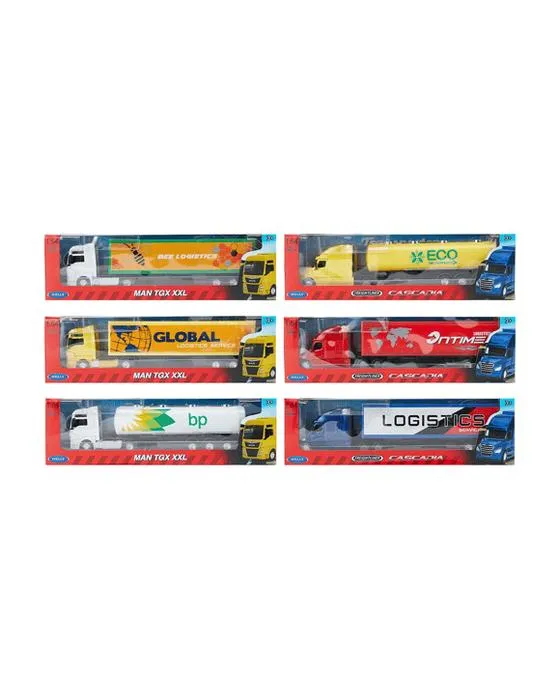 Welly 1:64 Camions métalliques Diecast - Assortiment