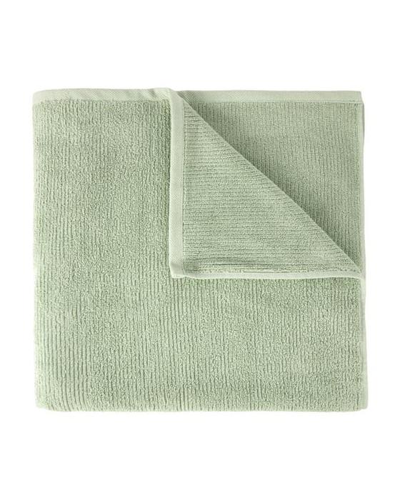 Feuille de bain en coton côtelé - Vert
