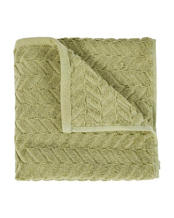 Serviette en coton Chevron - Pistachio