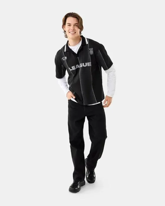 Chemise de Polo Graphique Boxy