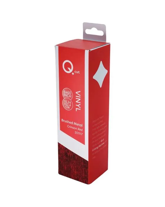 Qcut Spécialty Vinyl Rouge foncé brossé
