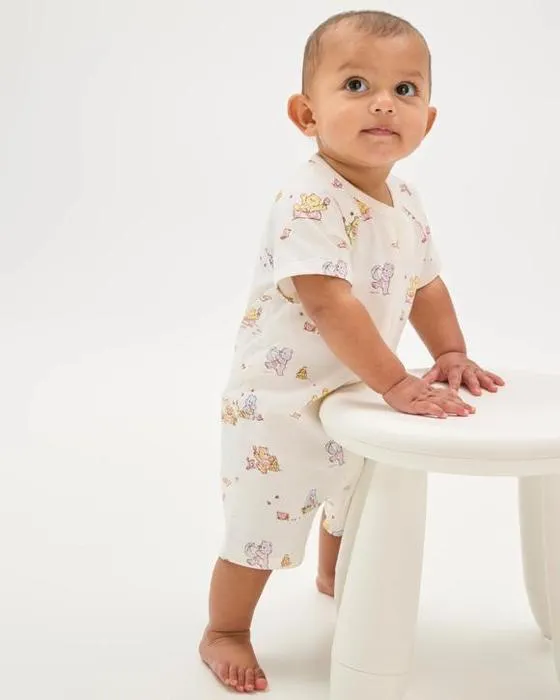 Soins ours coton biologique bébé mode Zip Romper