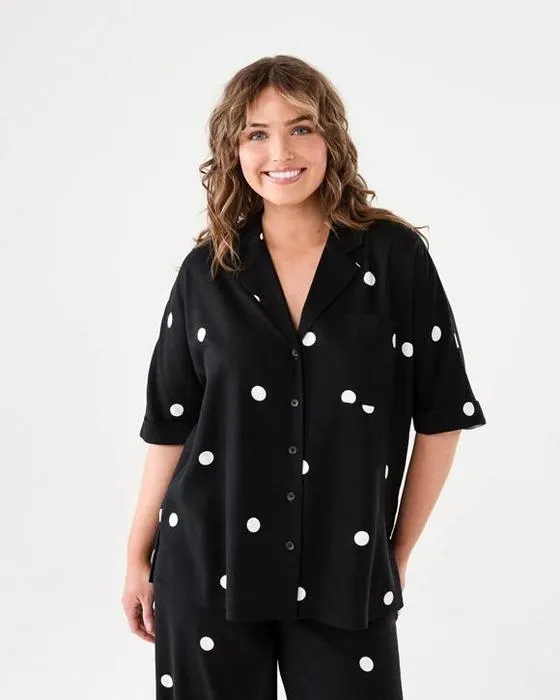 Chemise à manches courtes Dolman