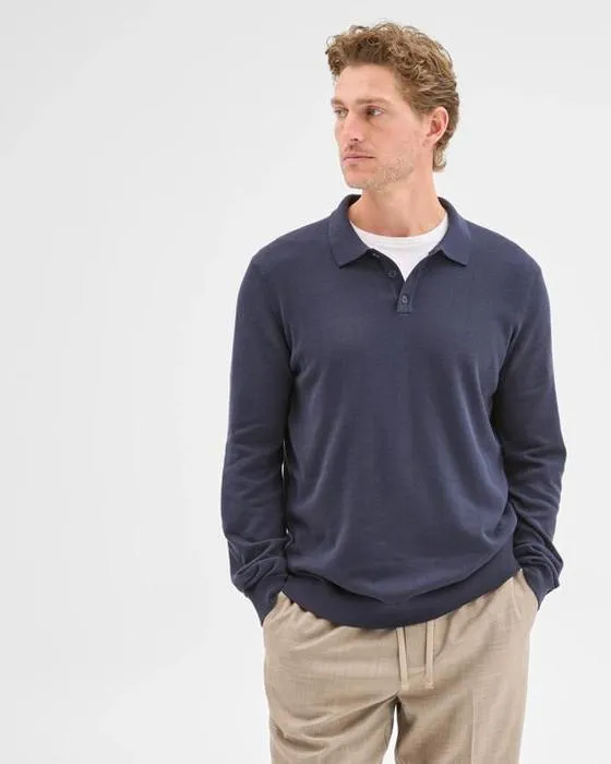 Aperçu de la cible Long Sleeve Knit Polo Top