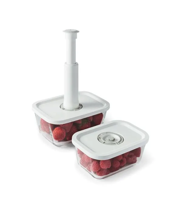 2 Pack de conteneurs de stockage de réfrigérateur avec pompe