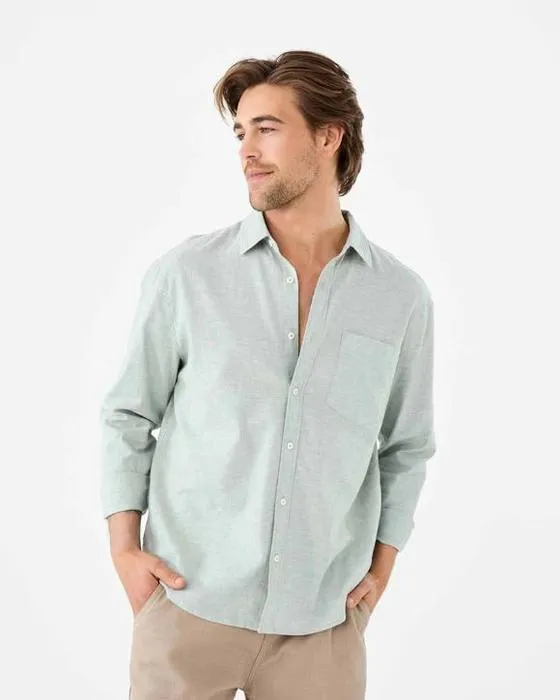 Chemise à manches longues en coton