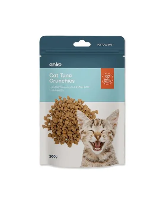 Le thon crunchie de traite de chat