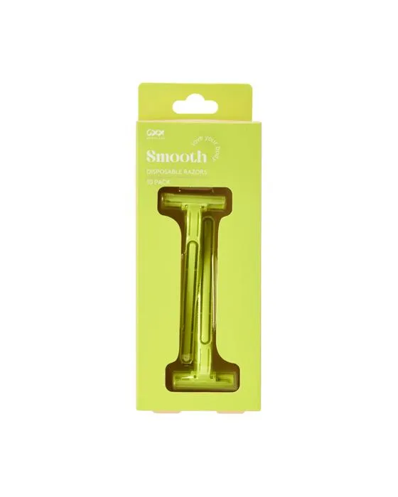 OXX Soins du corps 10 Pack Razors jetables lisses