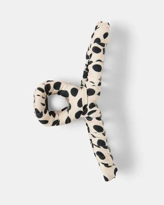 Tissu Polka Clip de cheveux de boucle de boucle