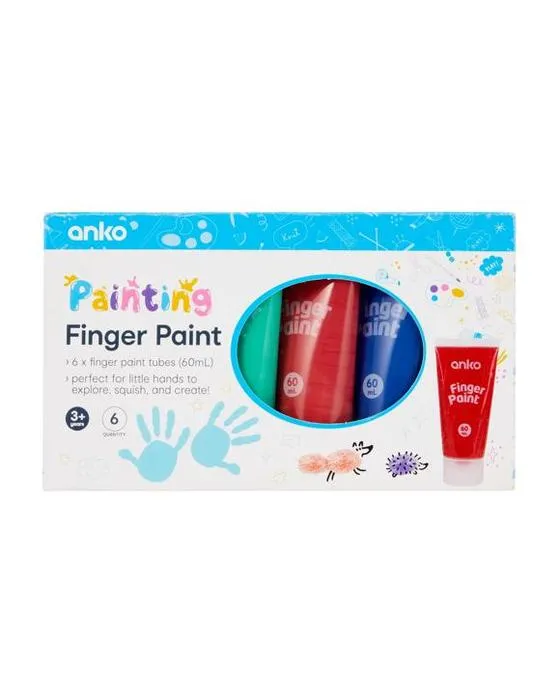 6 Pack de peinture du doigt