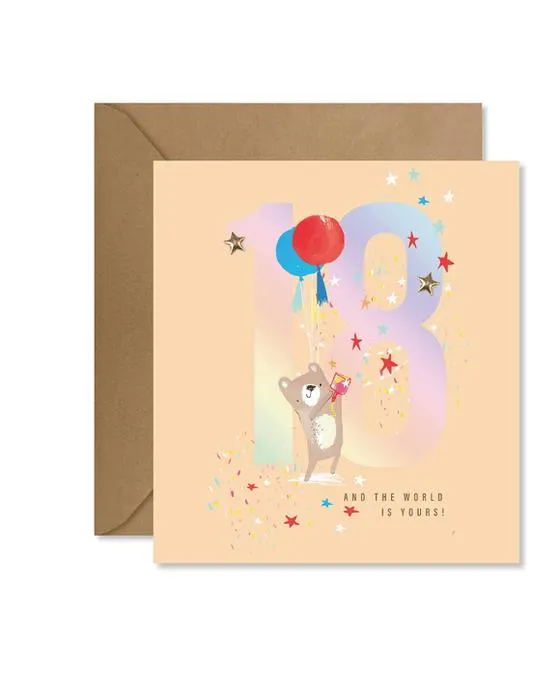 Carte d'anniversaire de Hallmark - Mignon ours