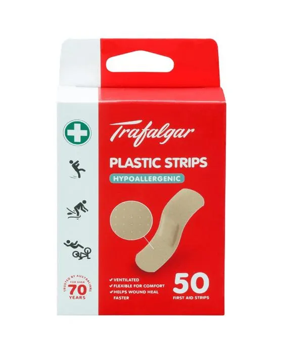 Trafalgar Premium Bandes en plastique 50 Pack