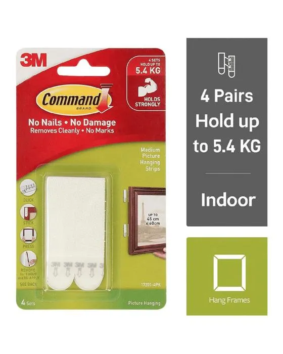 3M de commande bande de suspension d'image 4 Pack