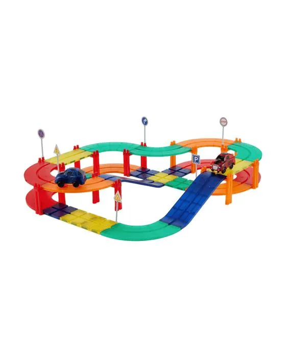 72 pièces de jeu de piste magnétique de course