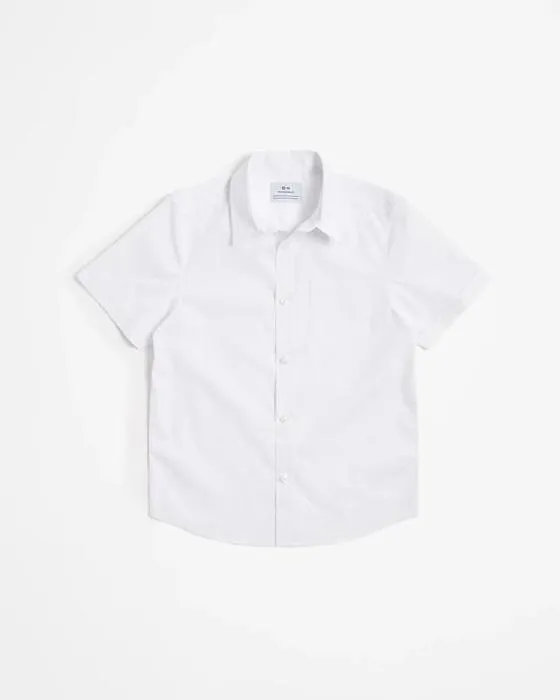 Chemise scolaire à manches courtes pour enfants