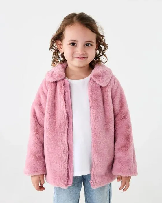 Veste de fausse fourrure