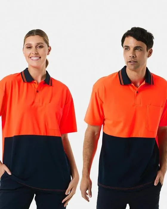 Vêtements de travail Polo manches courtes Hi-Visibilité