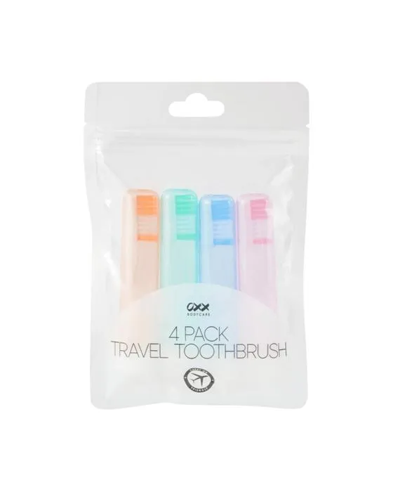 OXX Bodycare 4 Pack Brosse à dents voyage