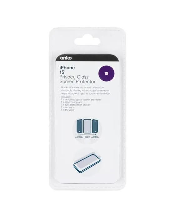 Protection de l'écran de confidentialité iPhone 15