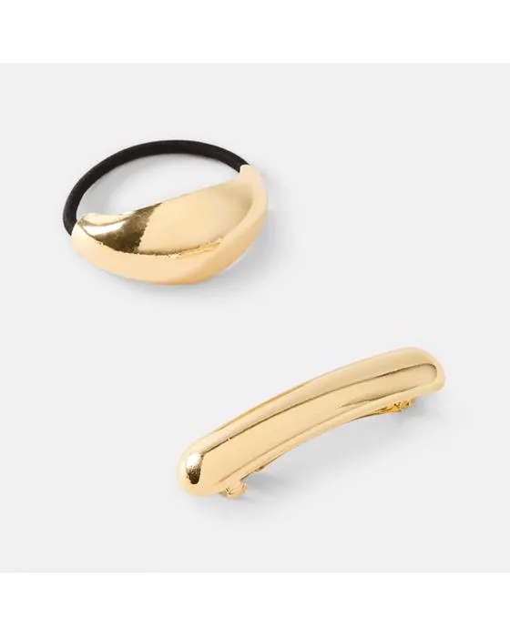2 Packs de barrette en or, ensemble de cheveux et de clips
