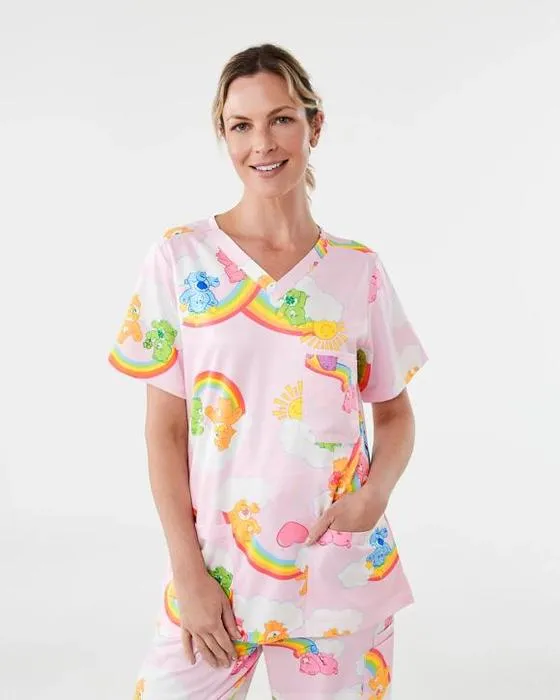 Vêtements de travail Soins ours Licence Scrub Top
