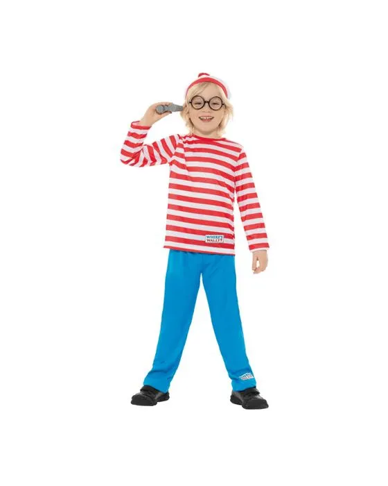 5 pièces Où est Wally? Déguisement - 6-8 ans