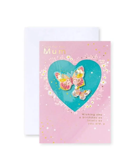 Connexions de la carte d'anniversaire Hallmark pour maman - Papillons