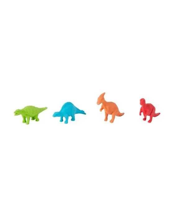 4 Eraseurs de dinosaure en emballage