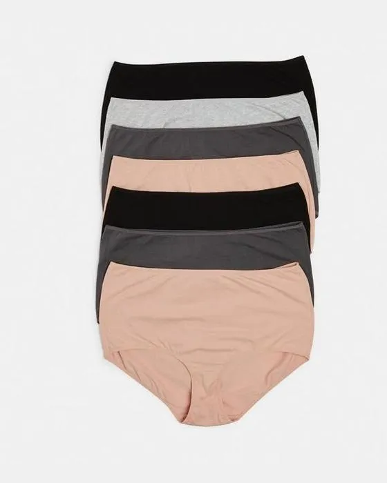 7 Pack Curve Cotton Stretch Slip complet
