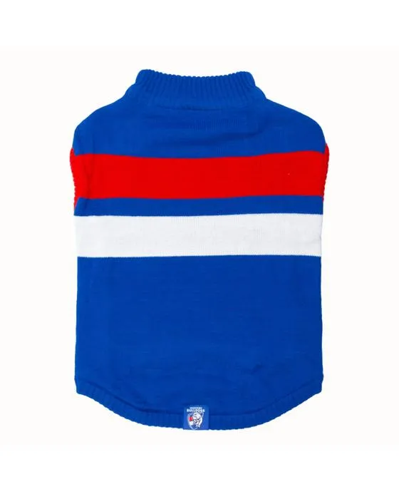 AFL Bulldogs Western Jumper pour animaux de compagnie - Moyen