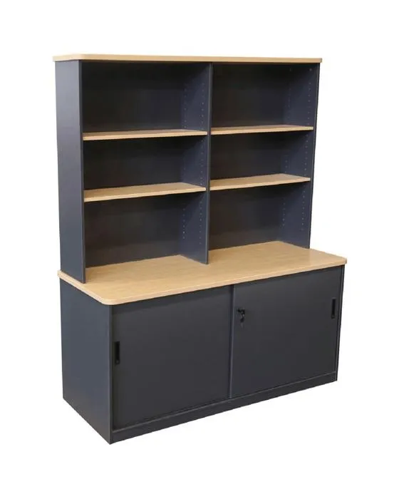 Toro 1500mm Porte coulissante Credenza avec des tables et des postes de travail Hutch
