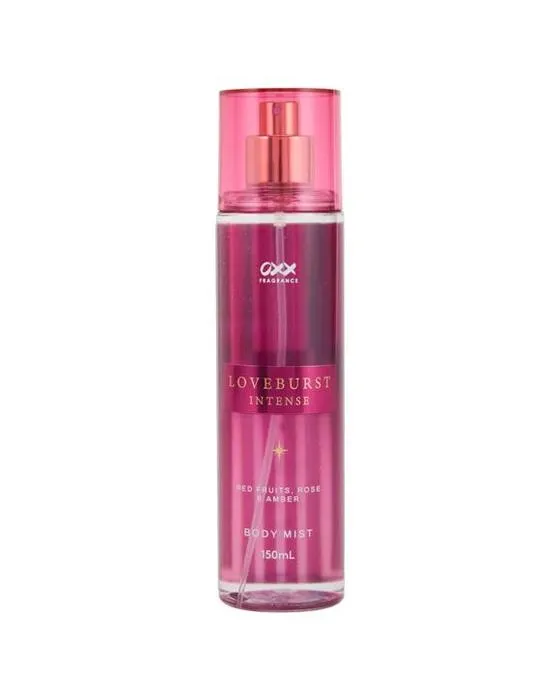Fragrance OXX Loveburst Body Mist intense 150ml - Fruits rouges, Rose et Ambre