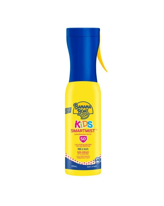 Banana Boat Kids SmartMist Spray écran solaire SPF50+ 200ml - Aloe Vera