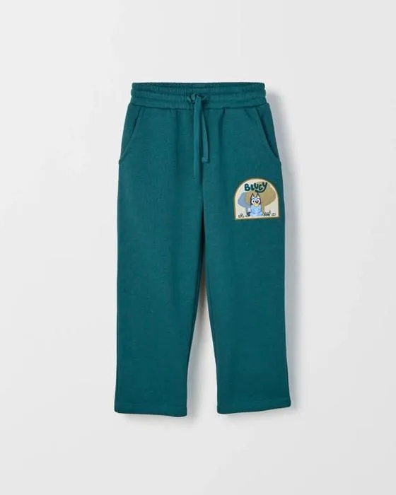 Bleu mélange de coton australien droit jambes Trackpants