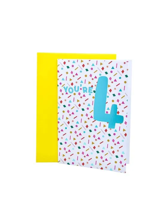 Carte d'anniversaire Hallmark - 4 ans