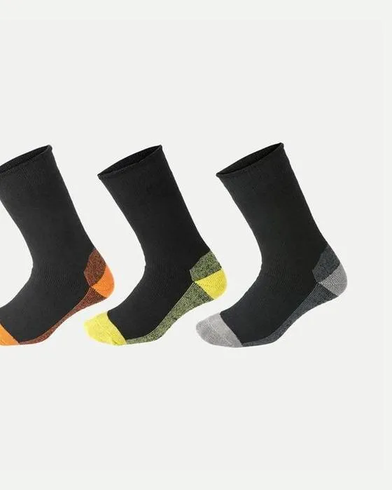 3 Pack Vêtements de travail Chaussettes en coton Riches