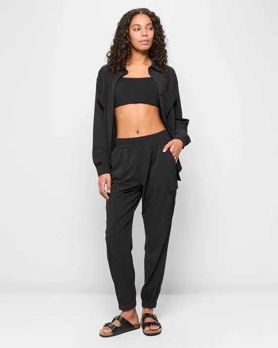 Cibler les pantalons de fret tissés actifs