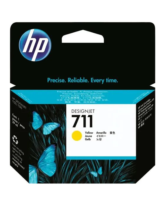 Cartouche d'encre HP 711 jaune 29mL