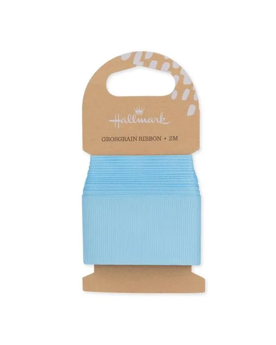2m Hallmark Grosgrain large ruban - Bleu bébé