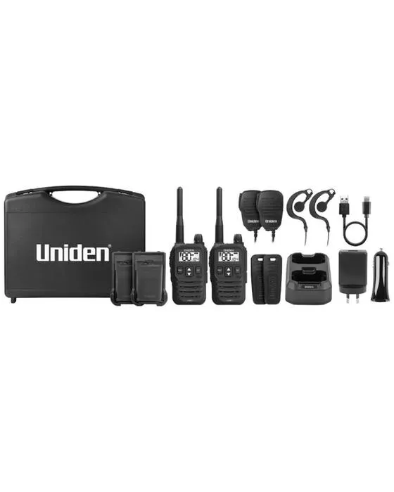 Uniden 2W 80C UHF Handheld Radio Tradies Pack UH825-2TP