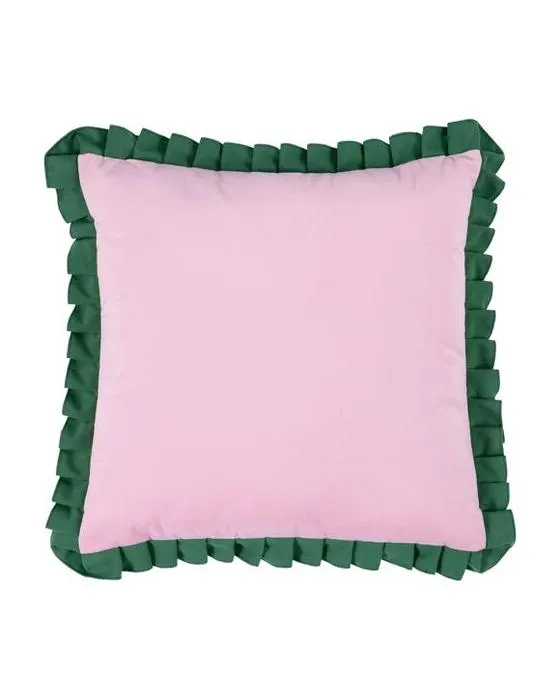 Coussin en velours plissé de 50cm - Rose