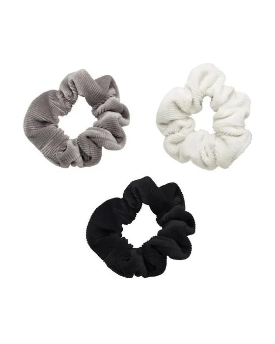 3 Packs de Corduroy Crèches - Noir, Gris et Blanc